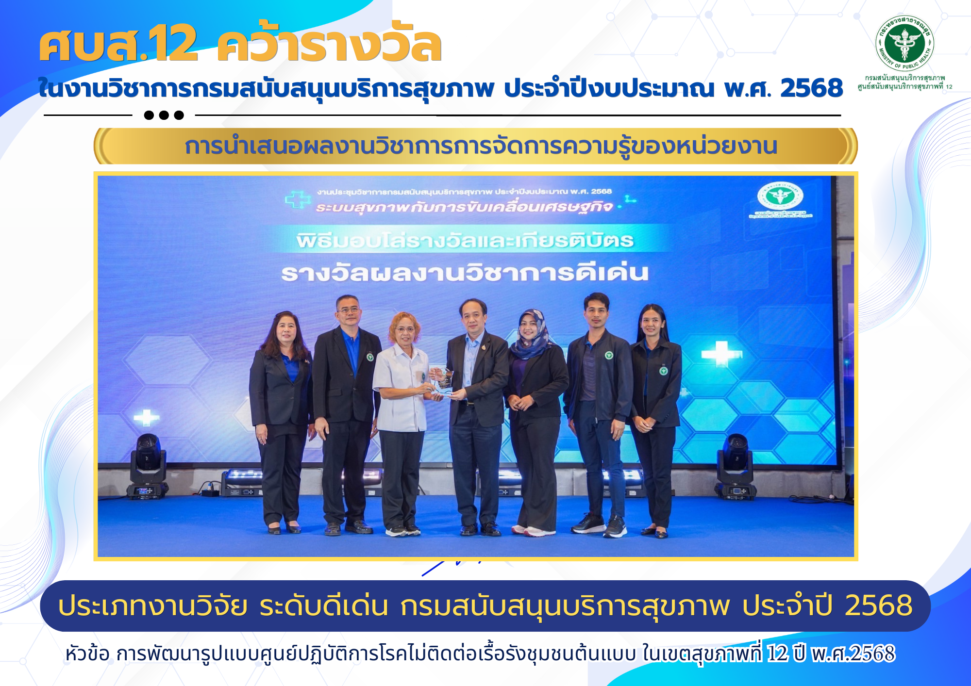 การนำเสนอผลงานวิชาการการจัดการความรู้ของหน่วยงาน งานวิชาการกรมฯ 2568(2)