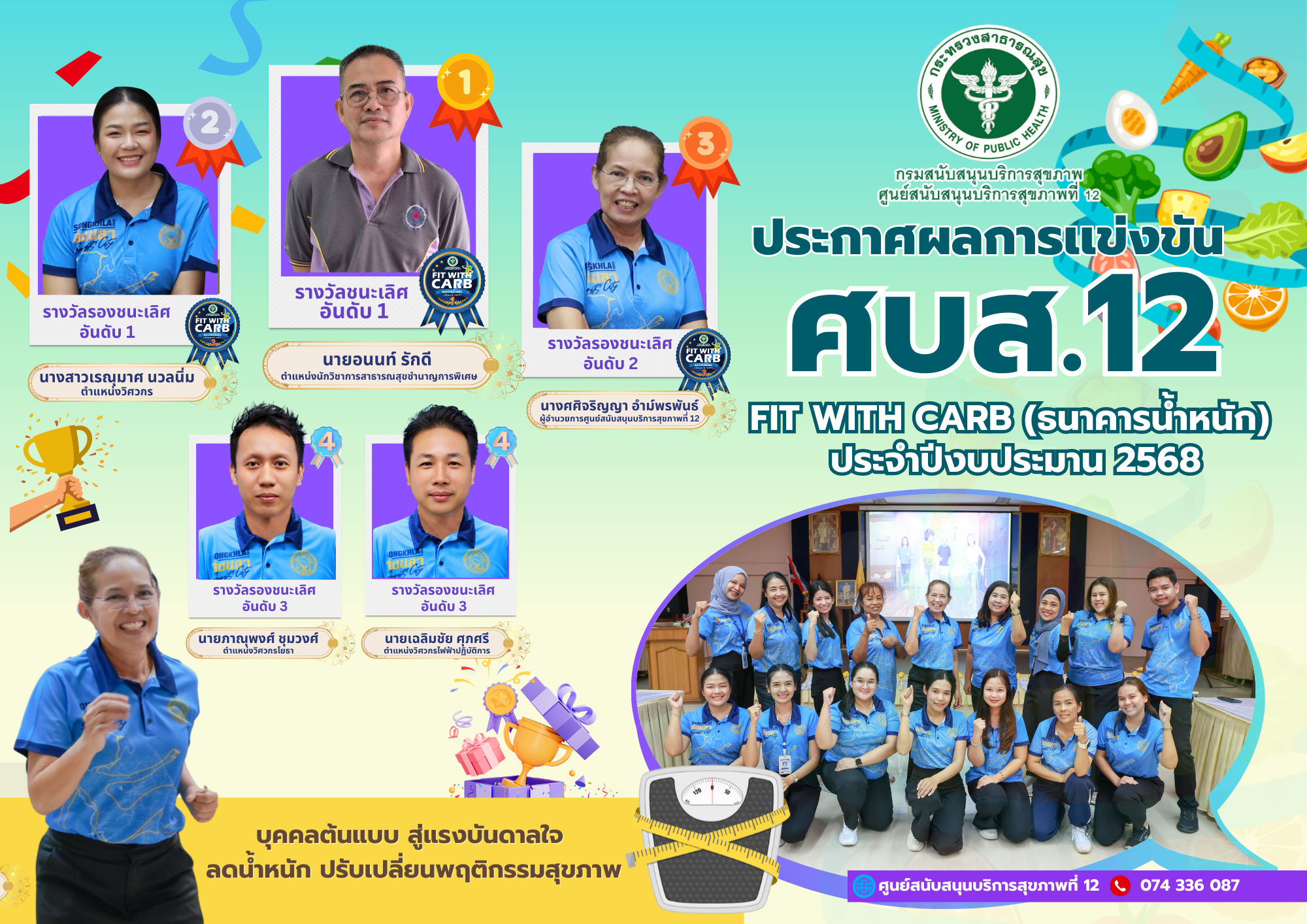 ประกาศผลการเเข่งขัน Fit With Carb ศบส.12 (2)
