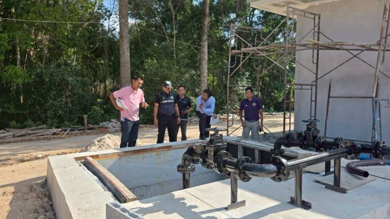 ศบส.12 ร่วมประชุมตรวจรับงานก่อสร้างระบบบำบัดน้ำเสีย งวดที่ 4 โรงพยาบาลตะโหมด จังหวัดพัทลุง