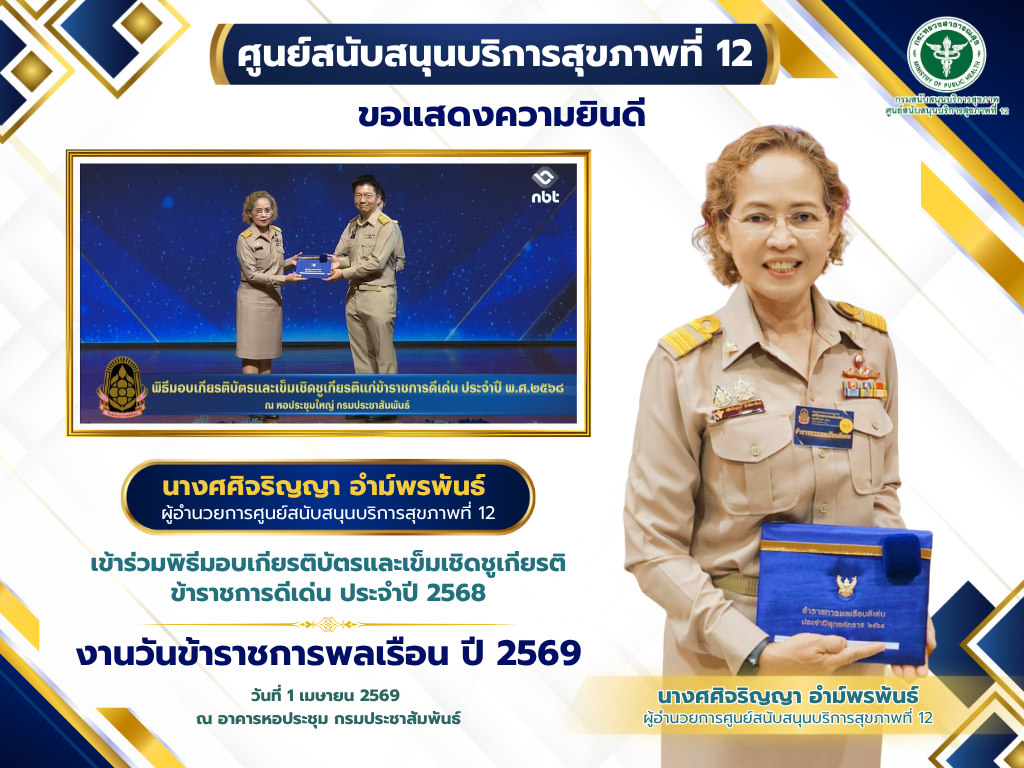 “คนดีศรีองค์กร จังหวัดสงขลา” ประจำปี พ.ศ. 2568