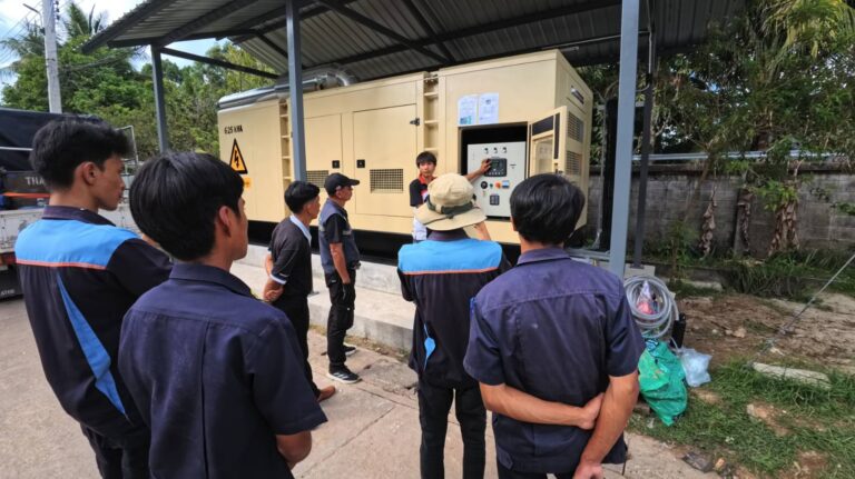 ศบส.12 ร่วมตรวจสอบระบบไฟฟ้า และตรวจรับเครื่องกำเนิดไฟฟ้า ขนาด 500 kW พร้อมติดตั้ง โรงพยาบาลระแงะ จังหวัดนราธิวาส